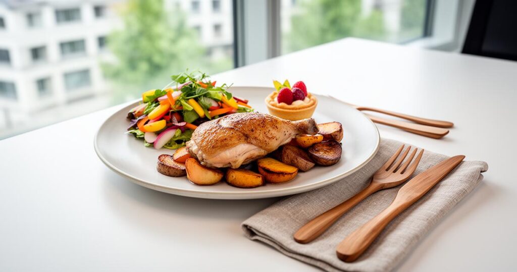 Lire la suite à propos de l’article Livraison de plateaux repas gourmands pour entreprises à Lyon avec Goudici : allier gastronomie lyonnaise et packaging éco-responsable